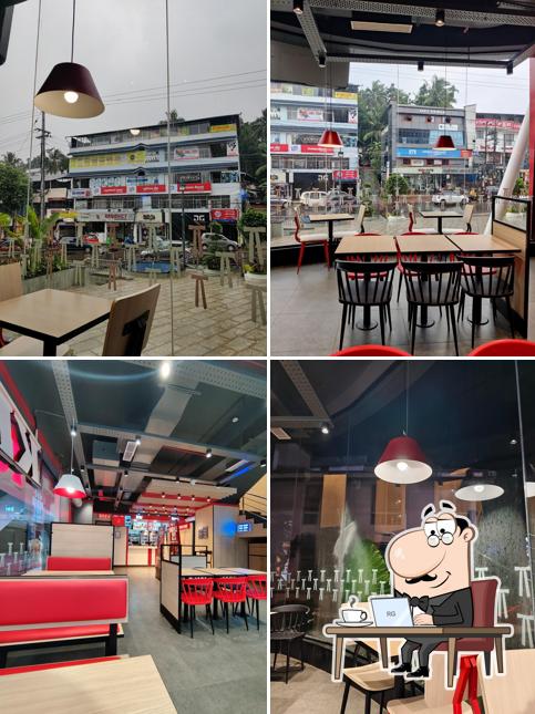 The interior of KFC