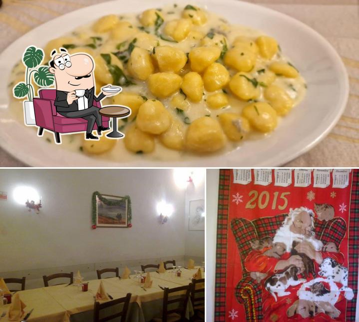 La immagine della interni e cibo di Trattoria La Dolce Vita