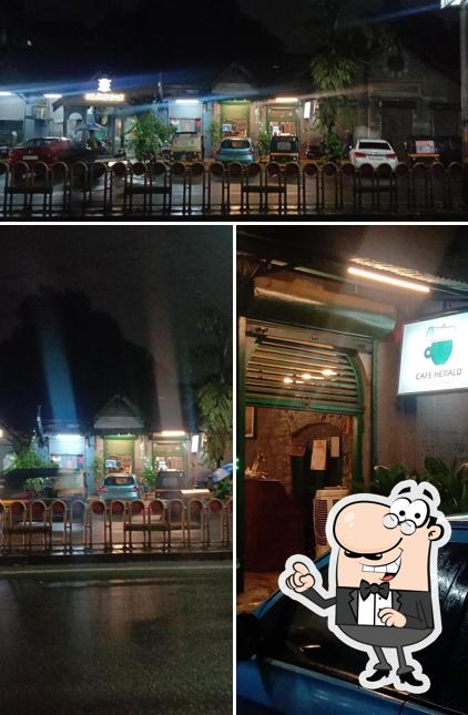 Enjoy the view outside Cafe Herald