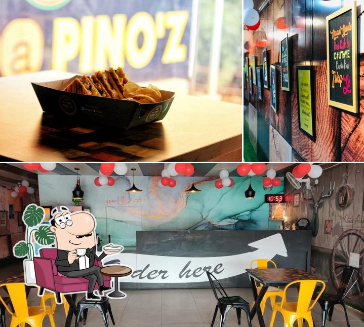 The interior of Da La Pinoz Cafe