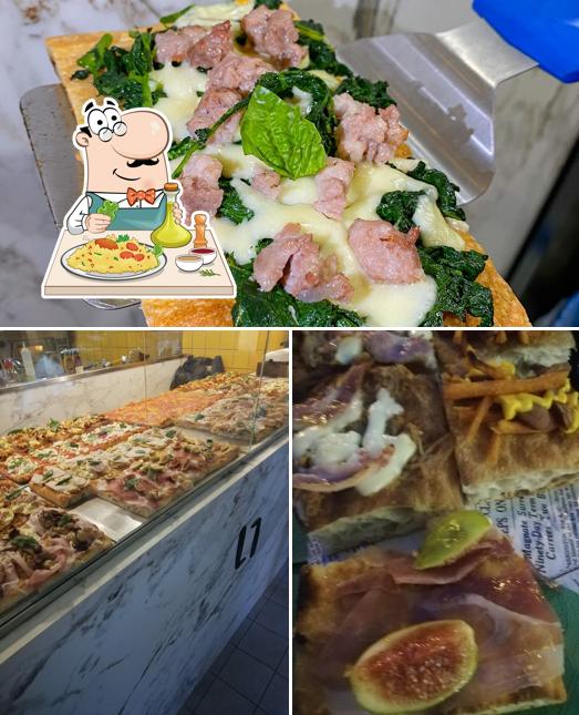 Platti al Lab77 pizza in teglia
