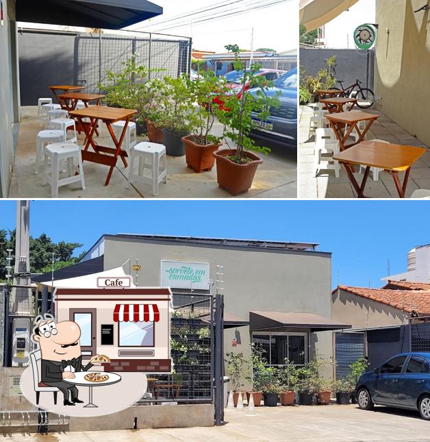 O exterior do Sorvete em Camadas