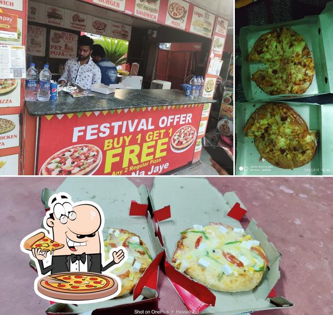 Pick different kinds of pizza