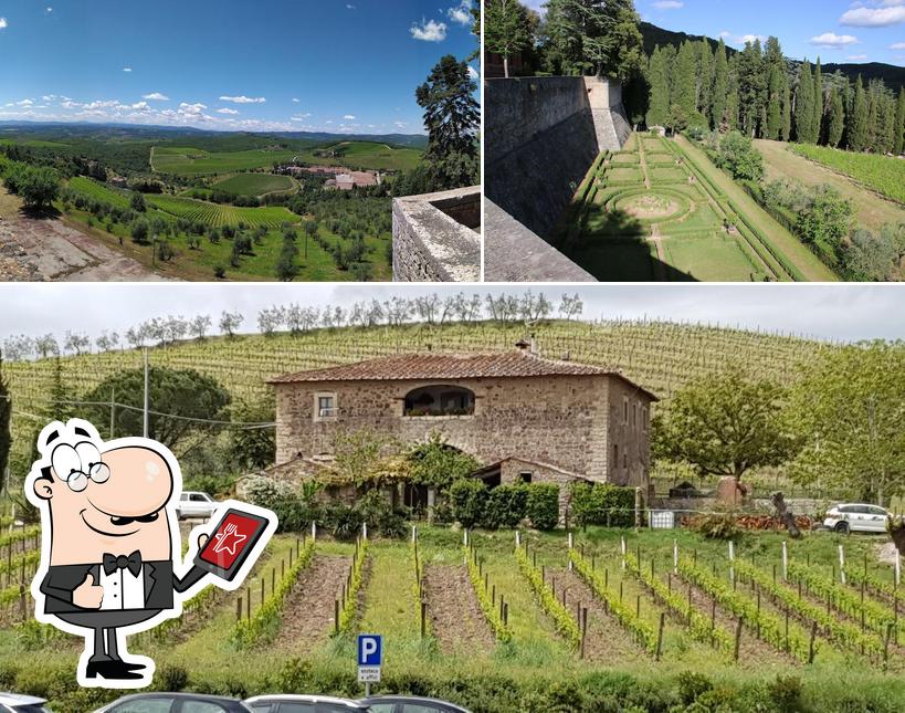 Goditi la vista dagli esterni di Barone Ricasoli