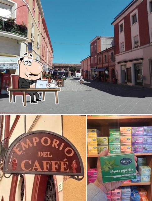 Dai un’occhiata alla immagine che presenta la interni e esterno di L'emporio Del Caffè
