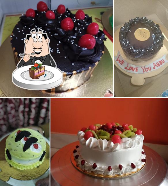 Chocolate cake at Creamy Creations Bakery