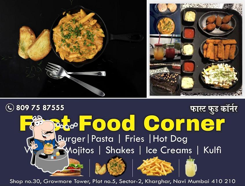 Food at Fast Food Corner