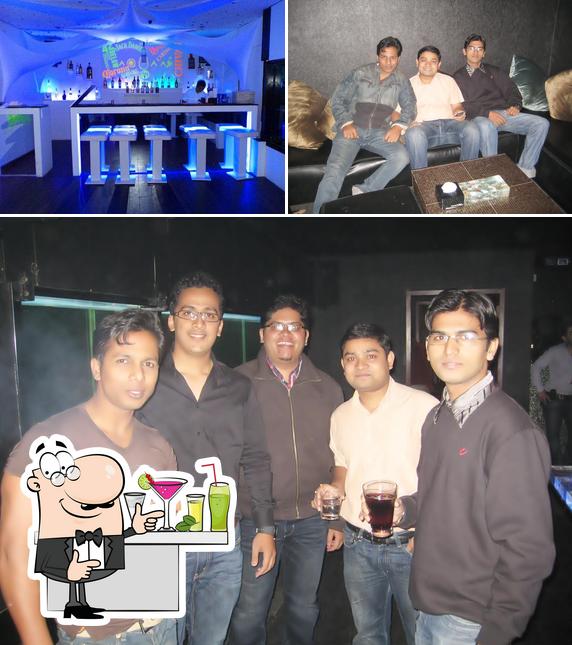 The image of bar counter and interior at Aquaa