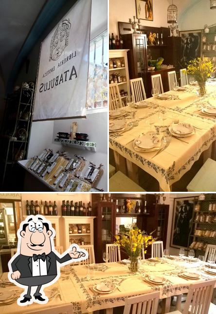 Gli interni di Enoteca con cucina Atabulus