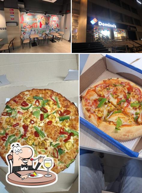 Among different things one can find food and interior at Domino's Pizza Global Business Park, Ludhiana