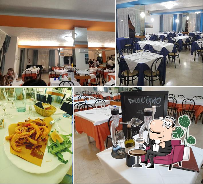 Gli interni di Dulcigno ristorante pizzeria