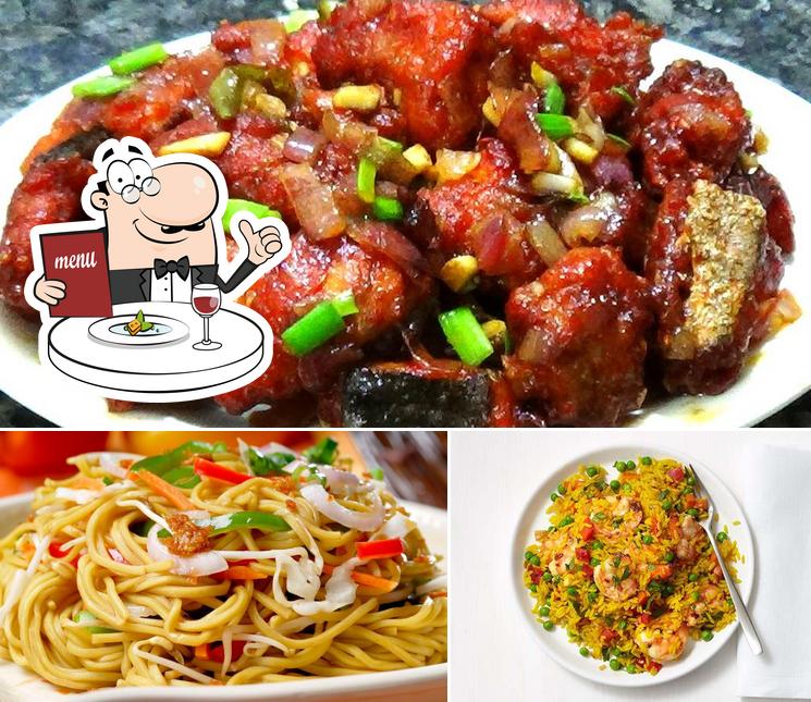 Food at Madina fast food center