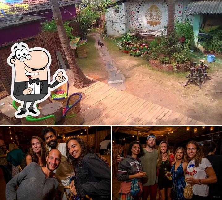 The exterior of The Travelers Blue Bus