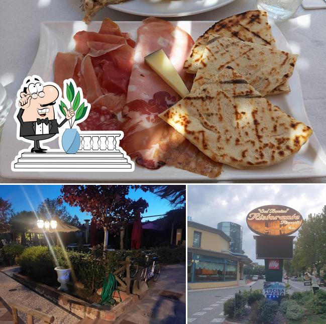 Dai un’occhiata alla foto che mostra la esterno e cibo di Ristorante Pizzeria Sul Bacino