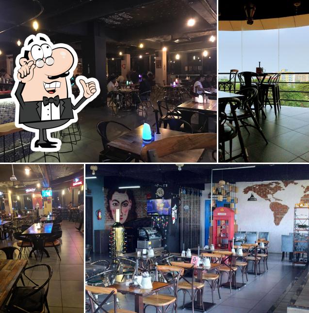 The interior of Zeal Skybar