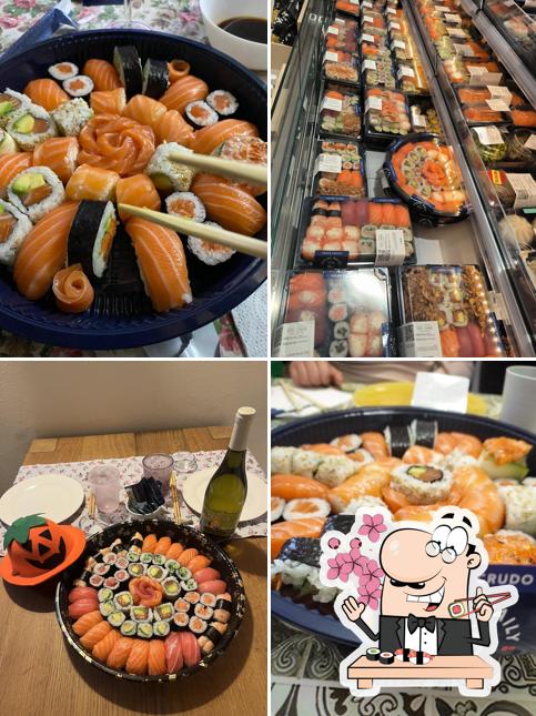 Scegli le diverse opzioni di sushi