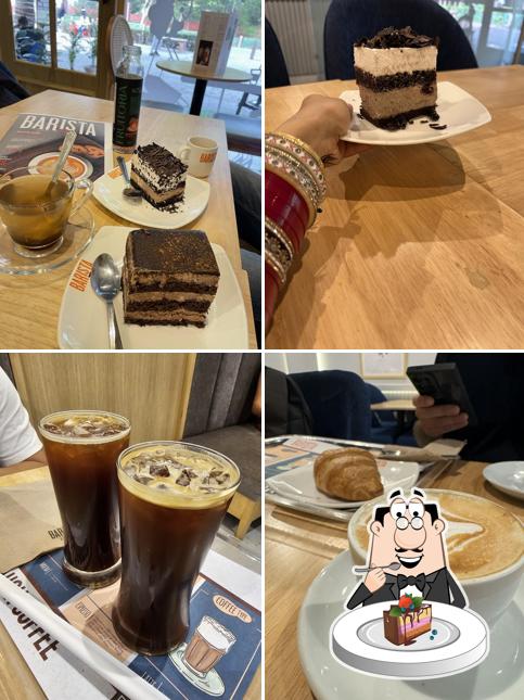 Chocolate cake at Barista coffee