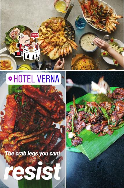 Get seafood at Hotel Verna Sea Food Family Restaurant