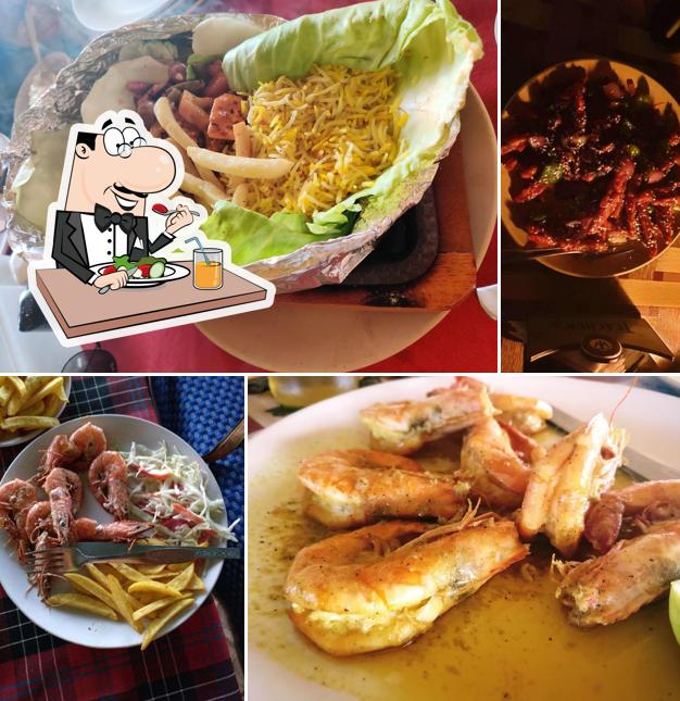 Food at Aggie's Cafe