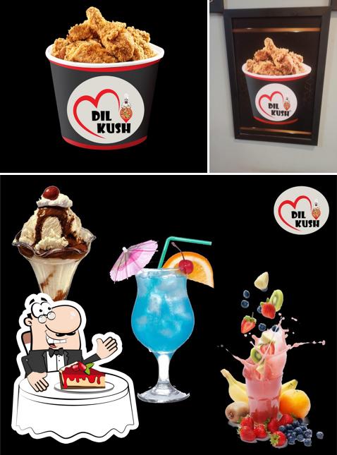 Dil kush offers a number of sweet dishes