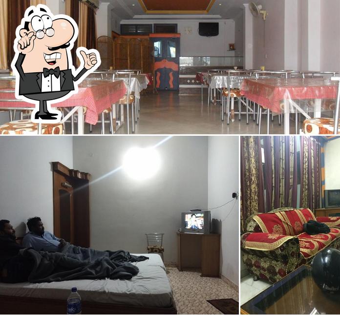 The interior of Hotel Shivgopi