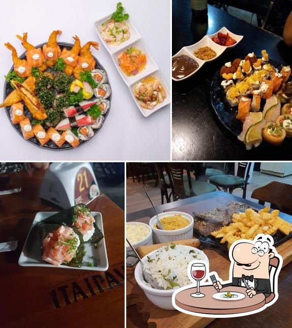 Platos en Sushi Djalma Batista