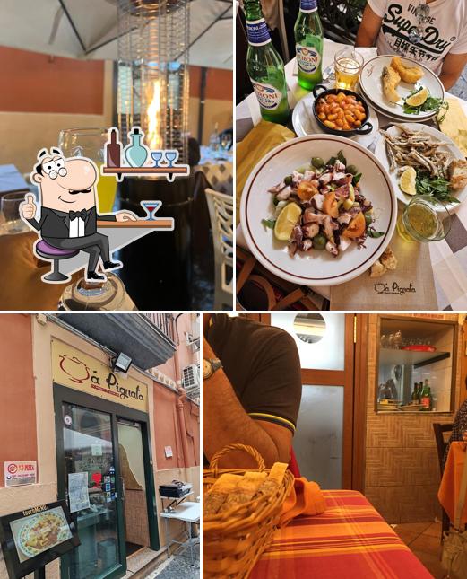 Gli interni di Trattoria A Pignata