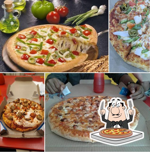 Pick different kinds of pizza