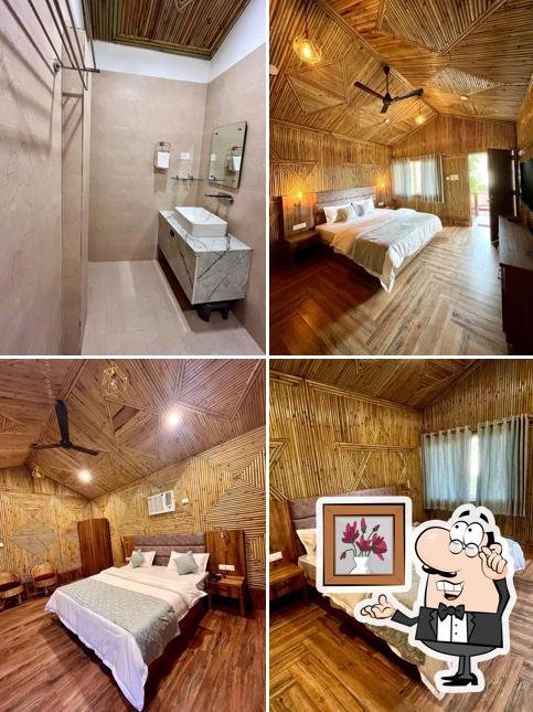 The interior of Bamboo Garden Cottages and cafe