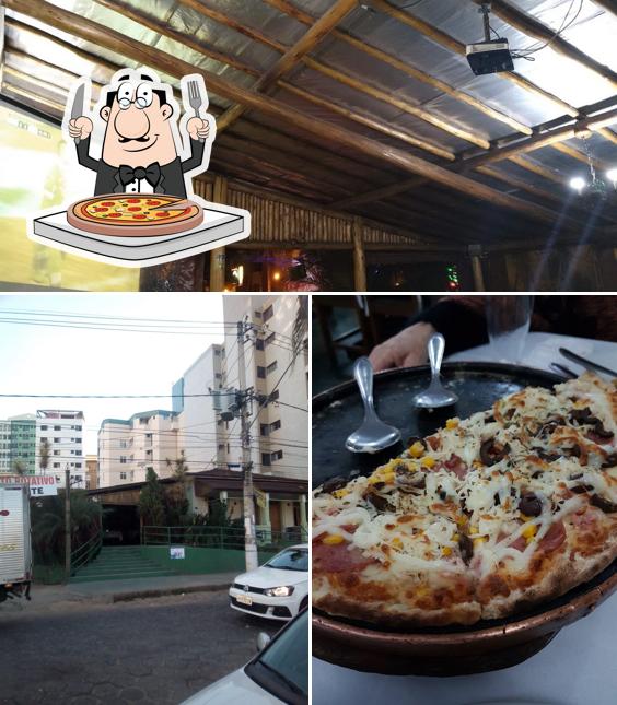 Experimente pizza no Excelência Grill 