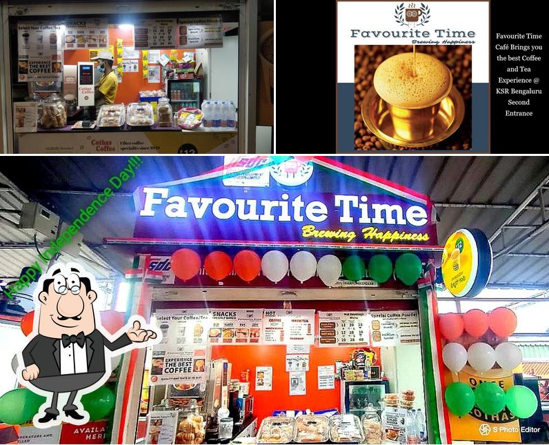 This is the picture showing interior and beer at Favourite Time