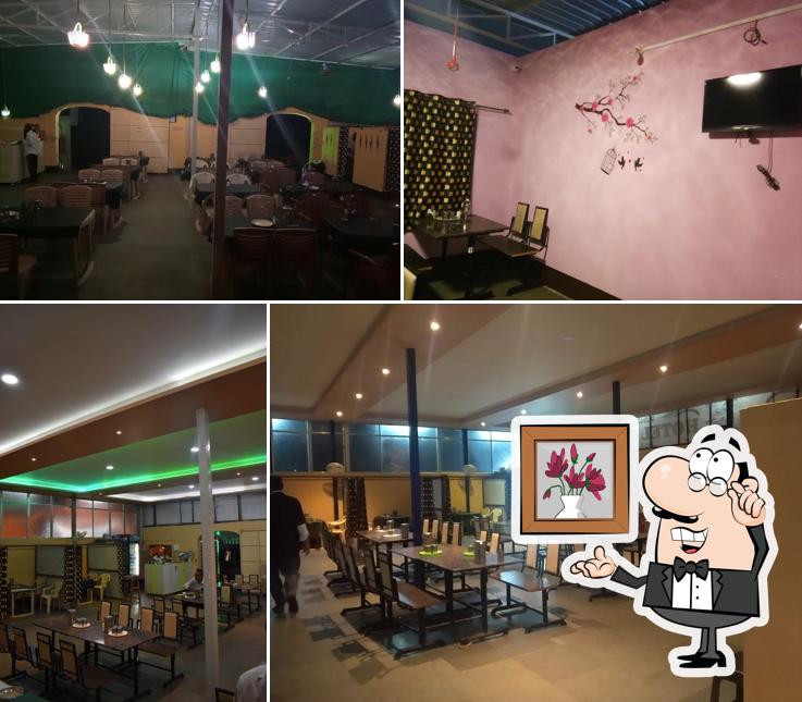 The interior of Hotel Anugraha restaurant chikkodi