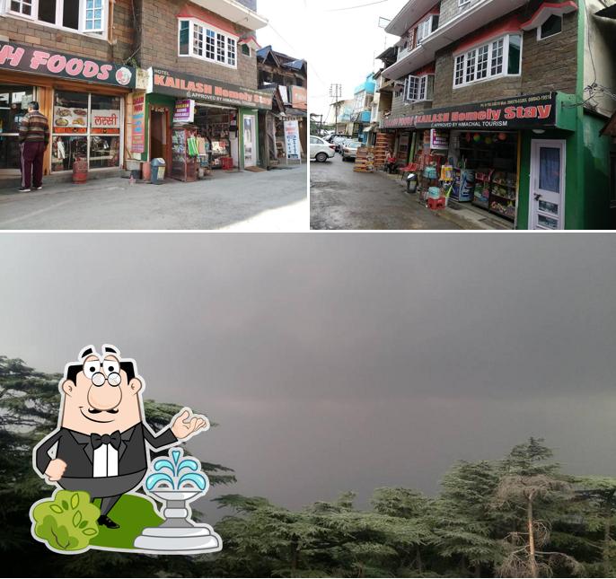 Check out how Kailash Foods and hotel looks outside