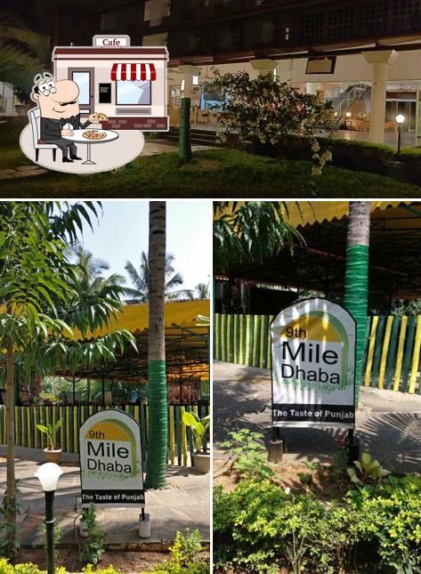 The exterior of 9th Mile Dhaba