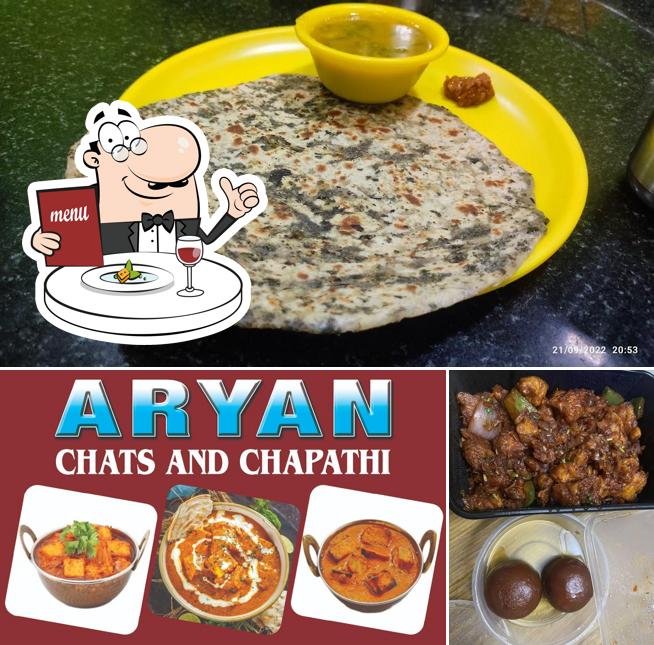 Food at Aryan Chat and Chappati Restaurant