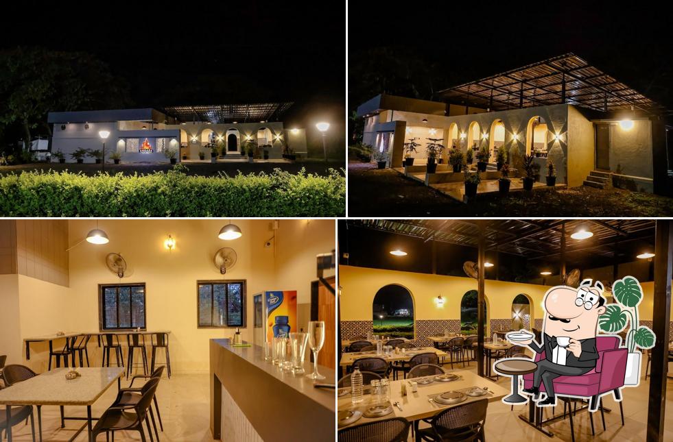 Among different things one can find interior and exterior at ANGARA Resto & Bar