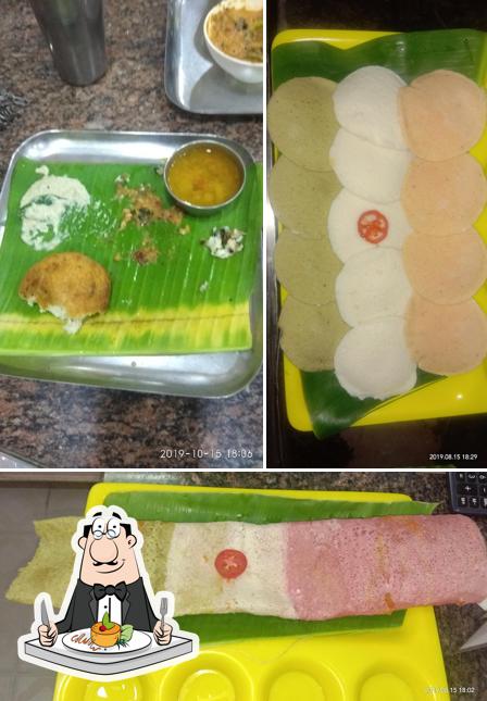 Meals at Sri Balaji Bavan (High Class Vegetarian Hotel)
