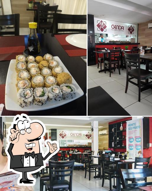 O interior do Gendai - Restaurante Japonês