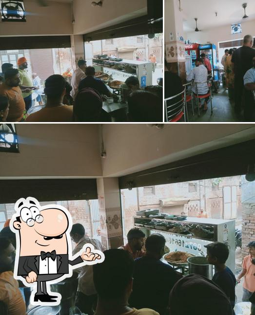 The interior of Kala Chhole Bhature