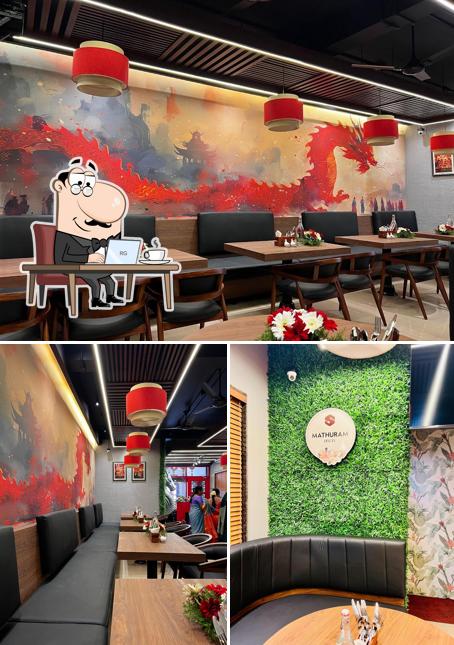 The interior of MATHURAM