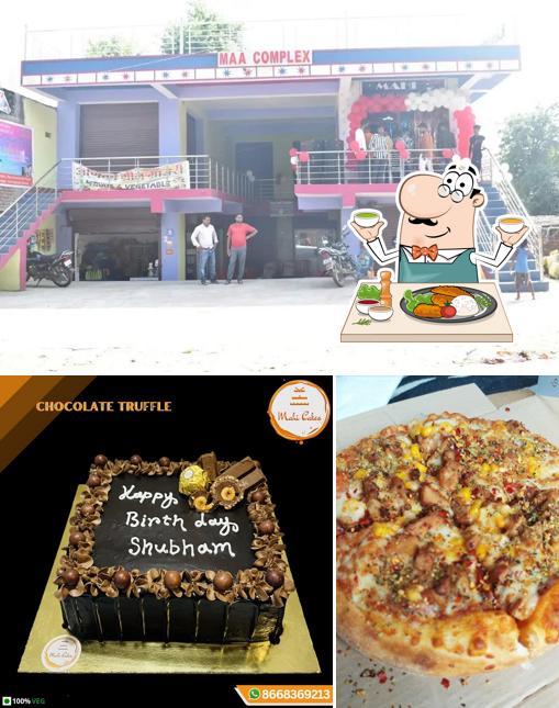 This is the image depicting food and exterior at Mahi cakes and cafe