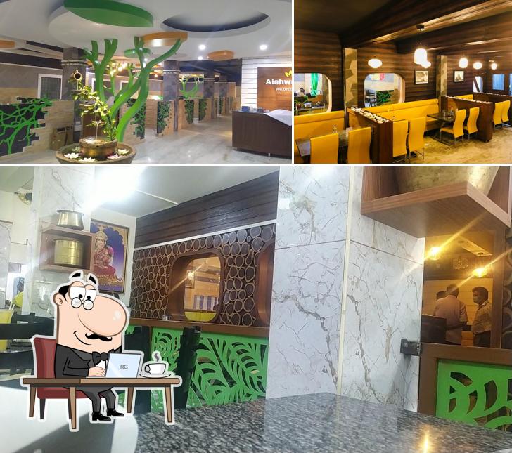 The interior of Sri Mu Brindhavan veg