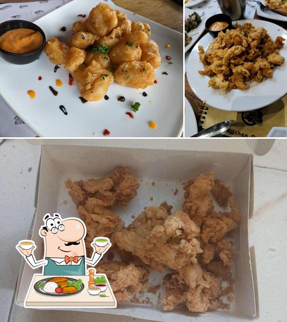 Fried calamari at Steem engine - Uthangudi