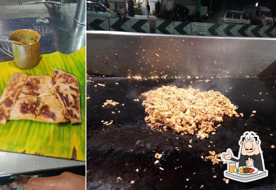 Food at Hotel MS kari parotta