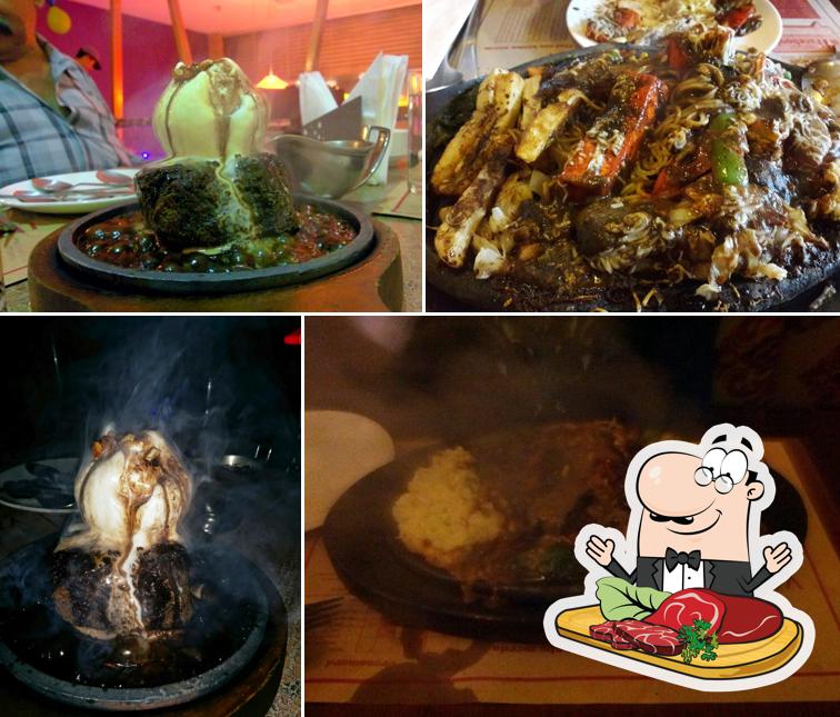 Try out meat dishes at Yana Sizzlers