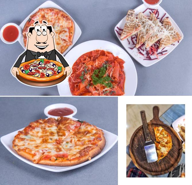 Order pizza at Cafe Meet and Eat