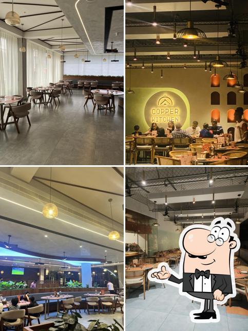 The interior of Copper Kitchen, Wayanadu