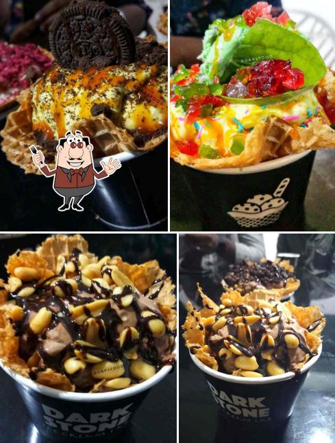 Food at Dark Stone Ice Cream Lab