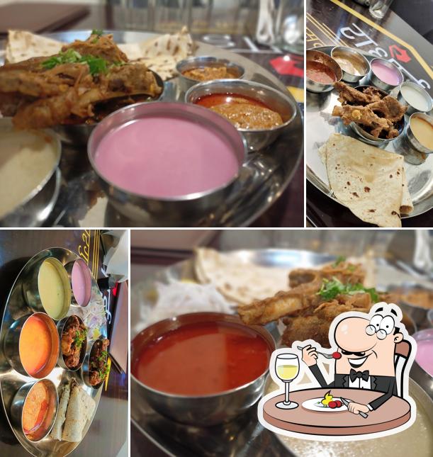 Meals at Radhai Hotel ( Authentic Kolhapuri Thali)