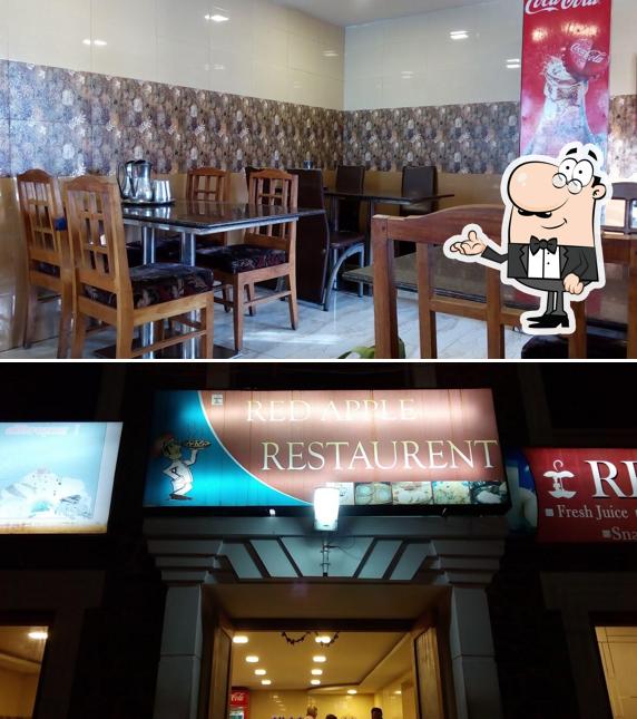 The interior of Red Apple Restaurant